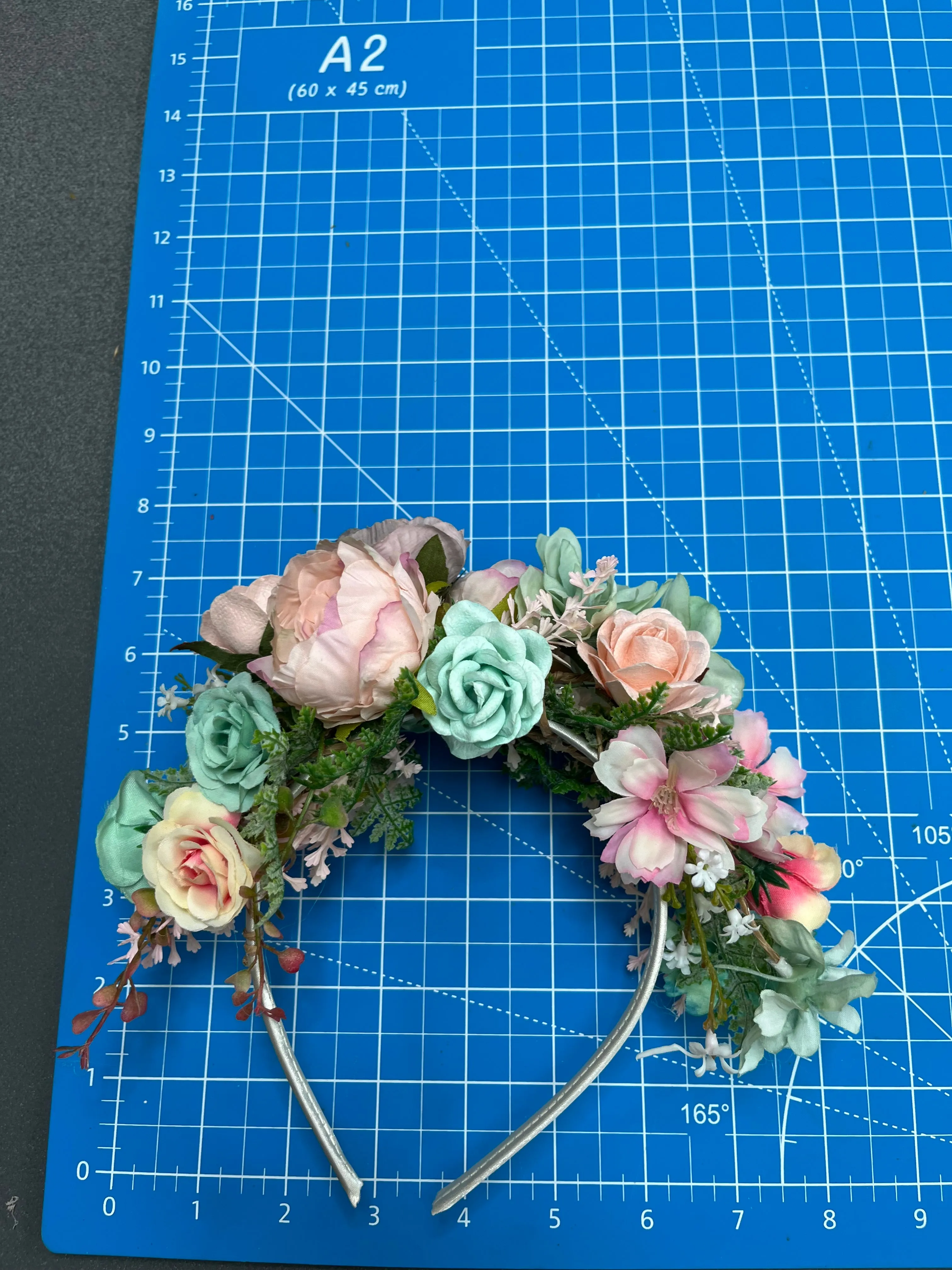 Pastel Frida Kahlo wedding headband