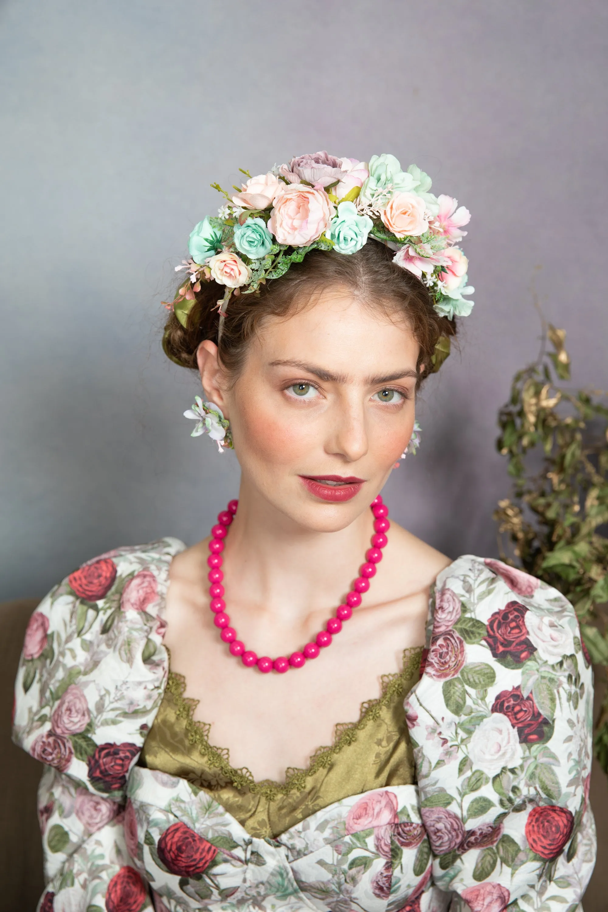 Pastel Frida Kahlo wedding headband