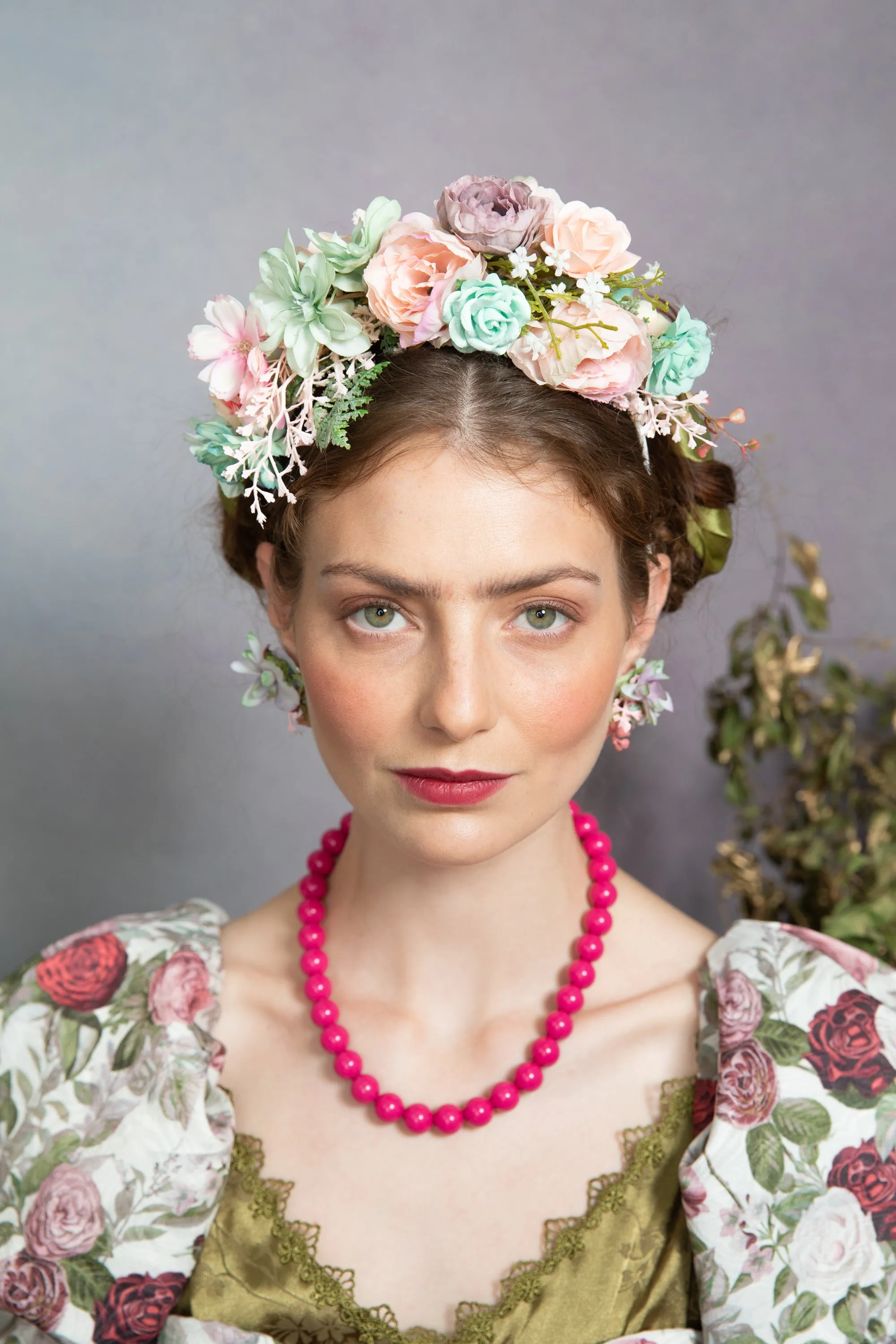 Pastel Frida Kahlo wedding headband