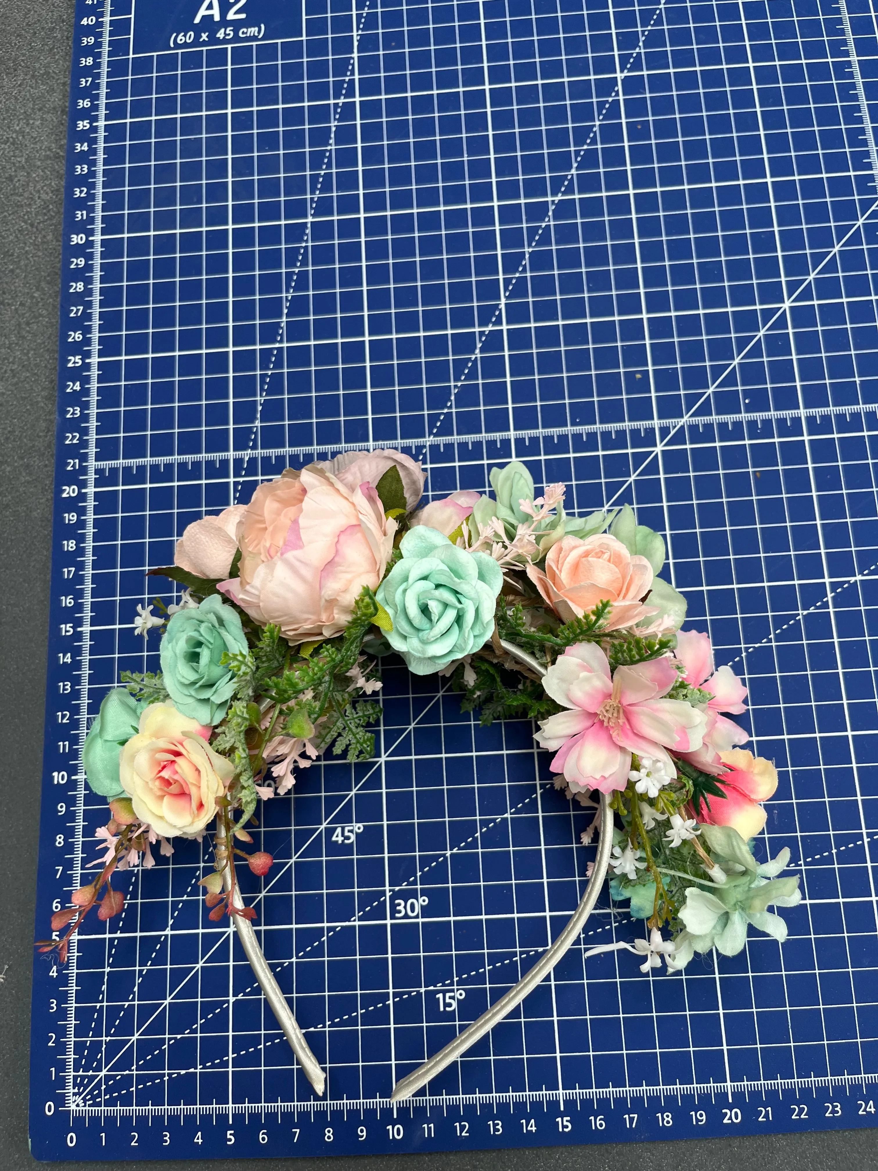 Pastel Frida Kahlo wedding headband