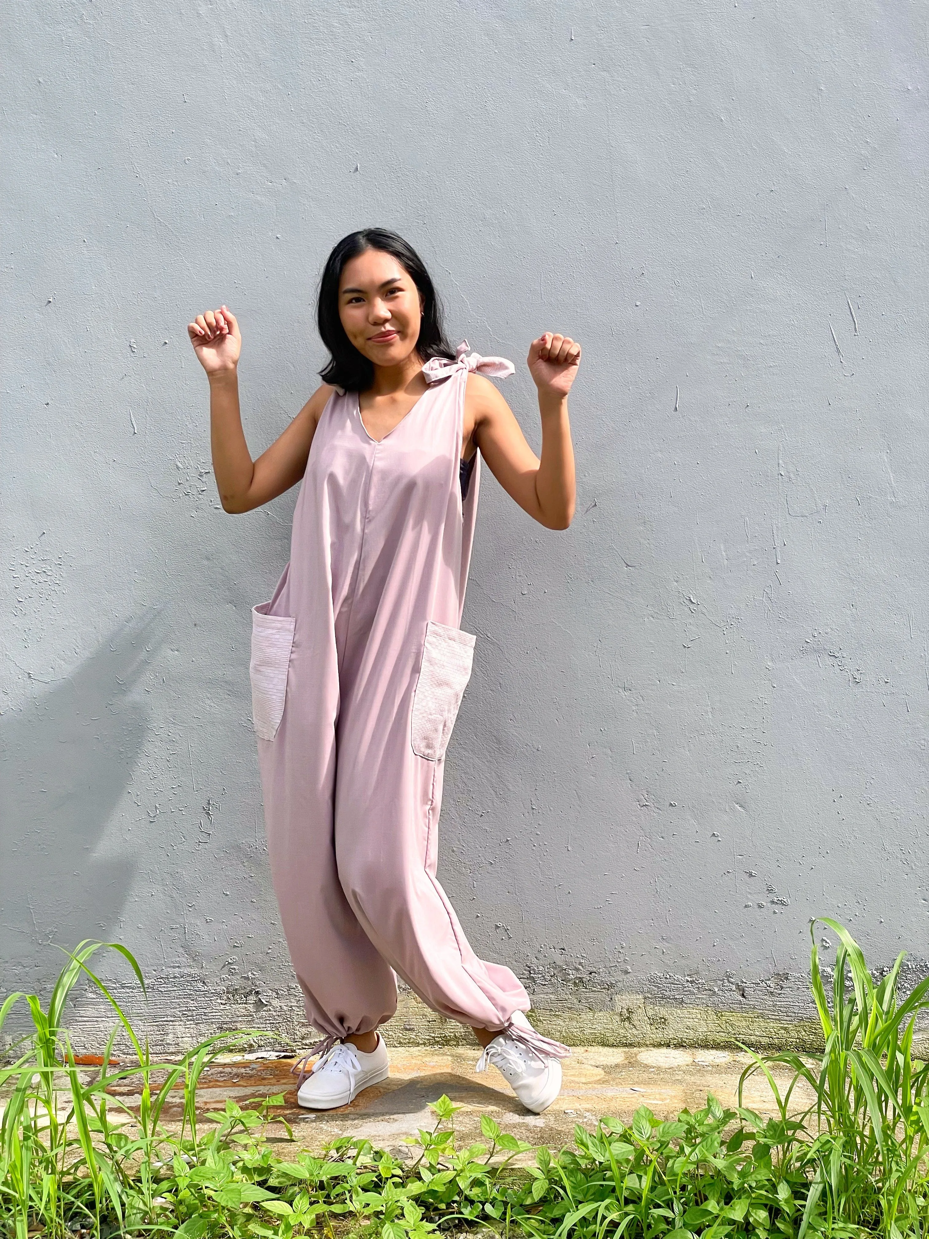 Pasyal Jumpsuit in Mauve