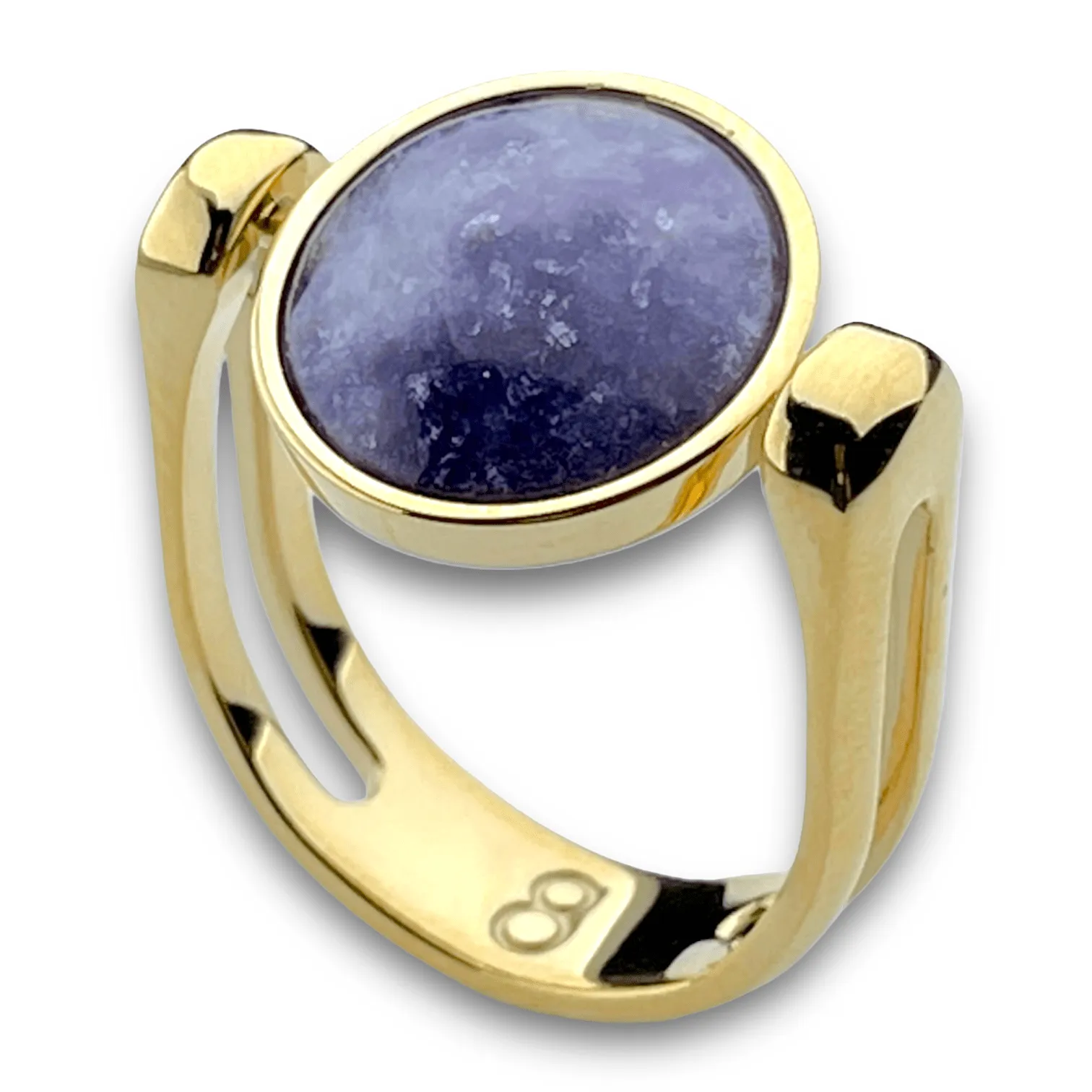 Purple Jasper Crystal Fidget Ring