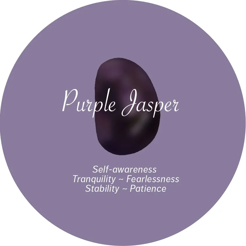 Purple Jasper Crystal Fidget Ring