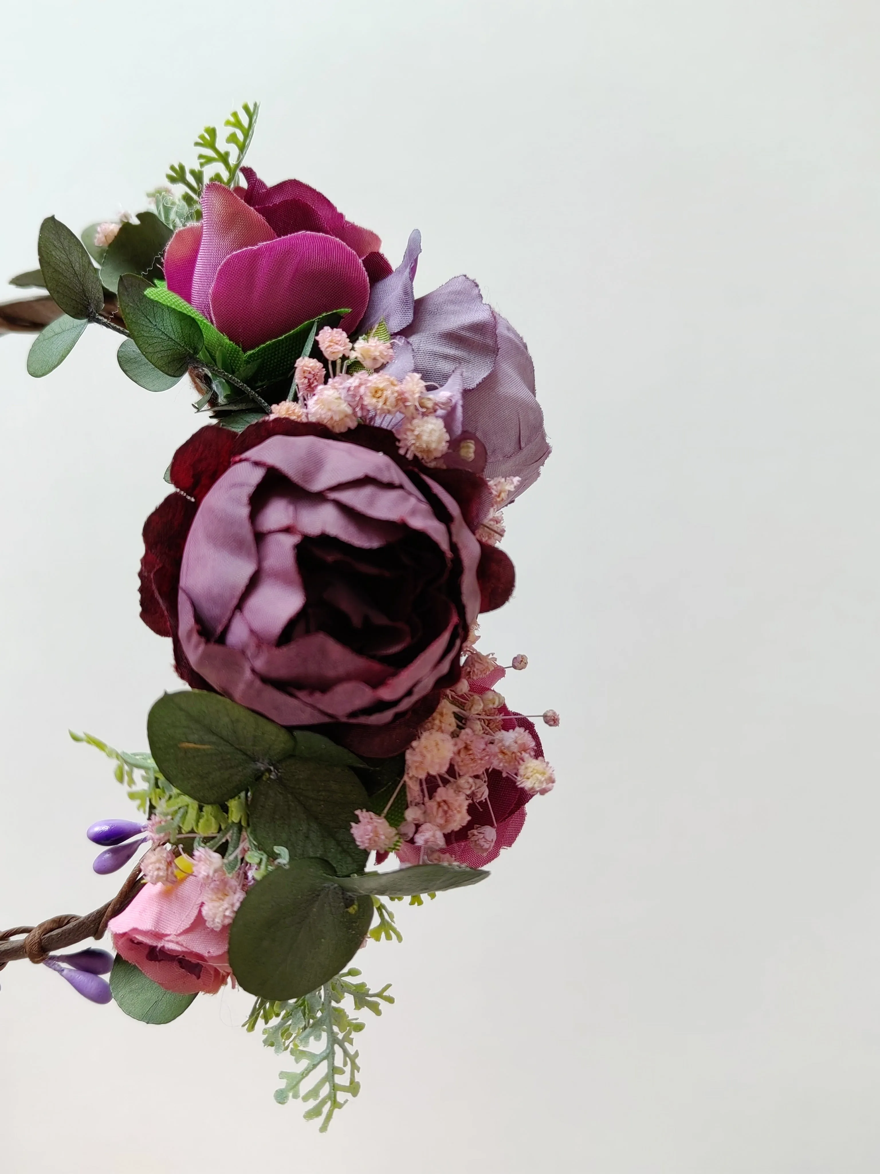 Purple kids flower headband