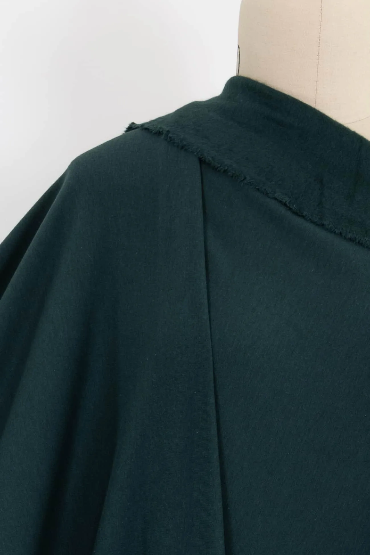 Racing Green Bamboo/Cotton Fleece Knit