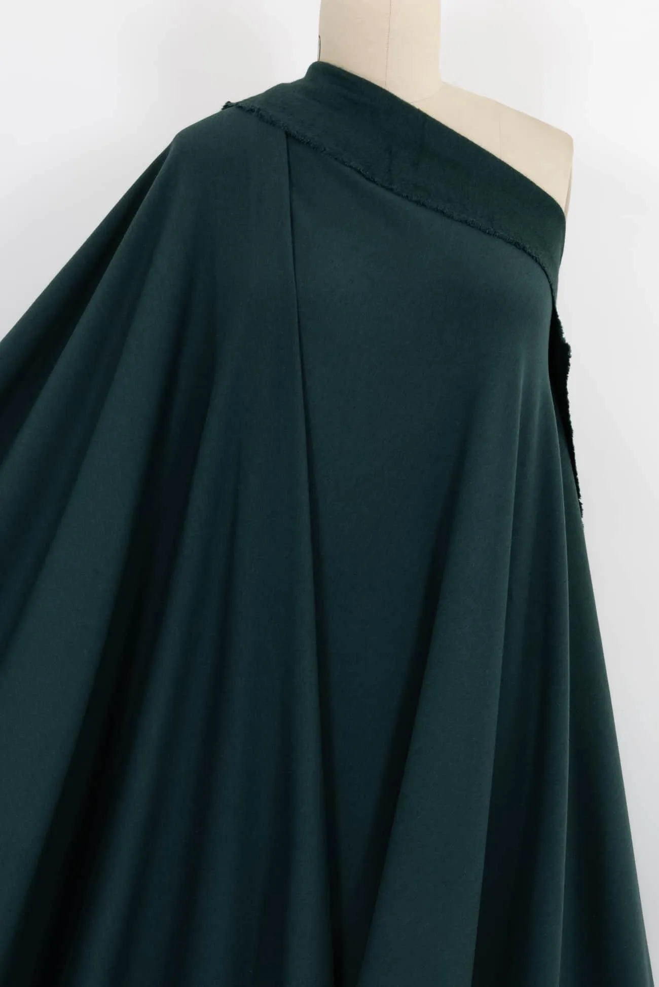 Racing Green Bamboo/Cotton Fleece Knit