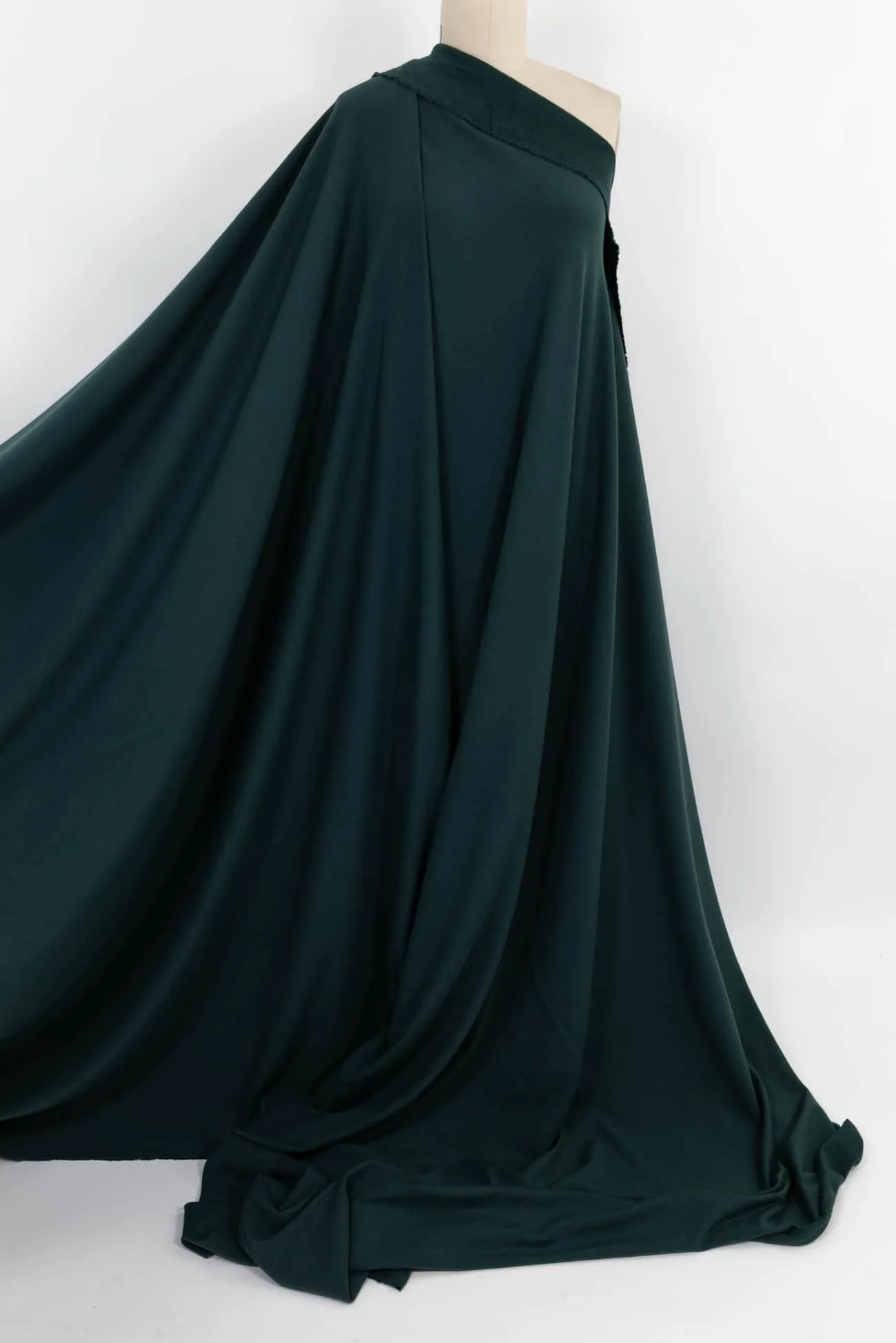 Racing Green Bamboo/Cotton Fleece Knit