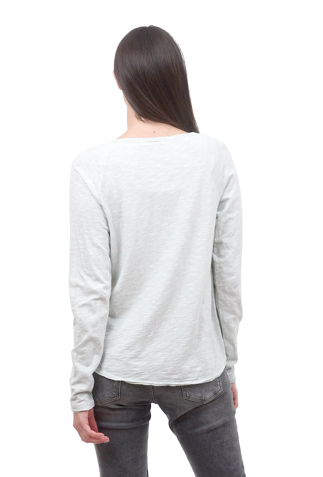 Raglan Crew-Neck Tee, Light Moss