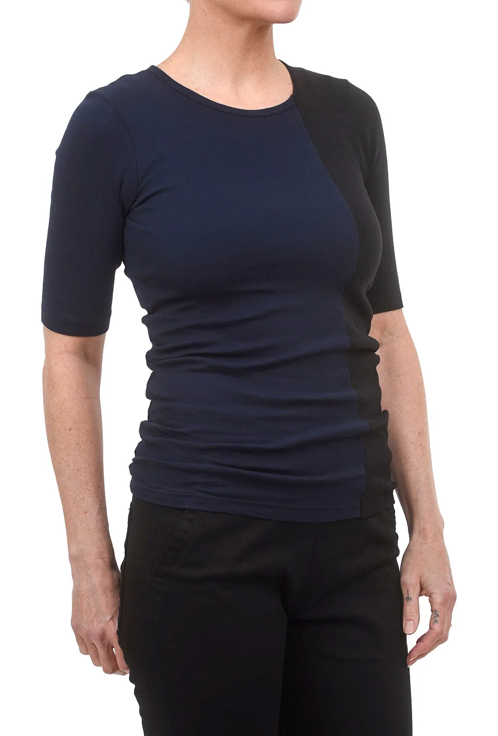 Recon 1/4 Sleeve Tee, Midnight/Black