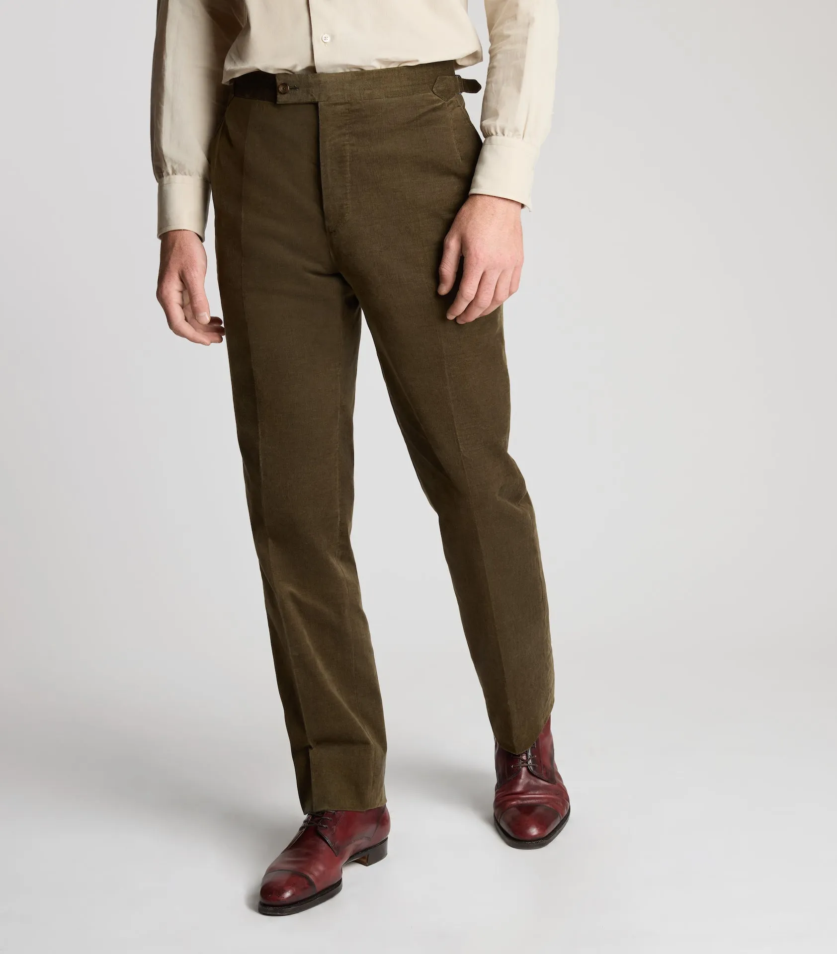 Sage Fine Cord Trousers