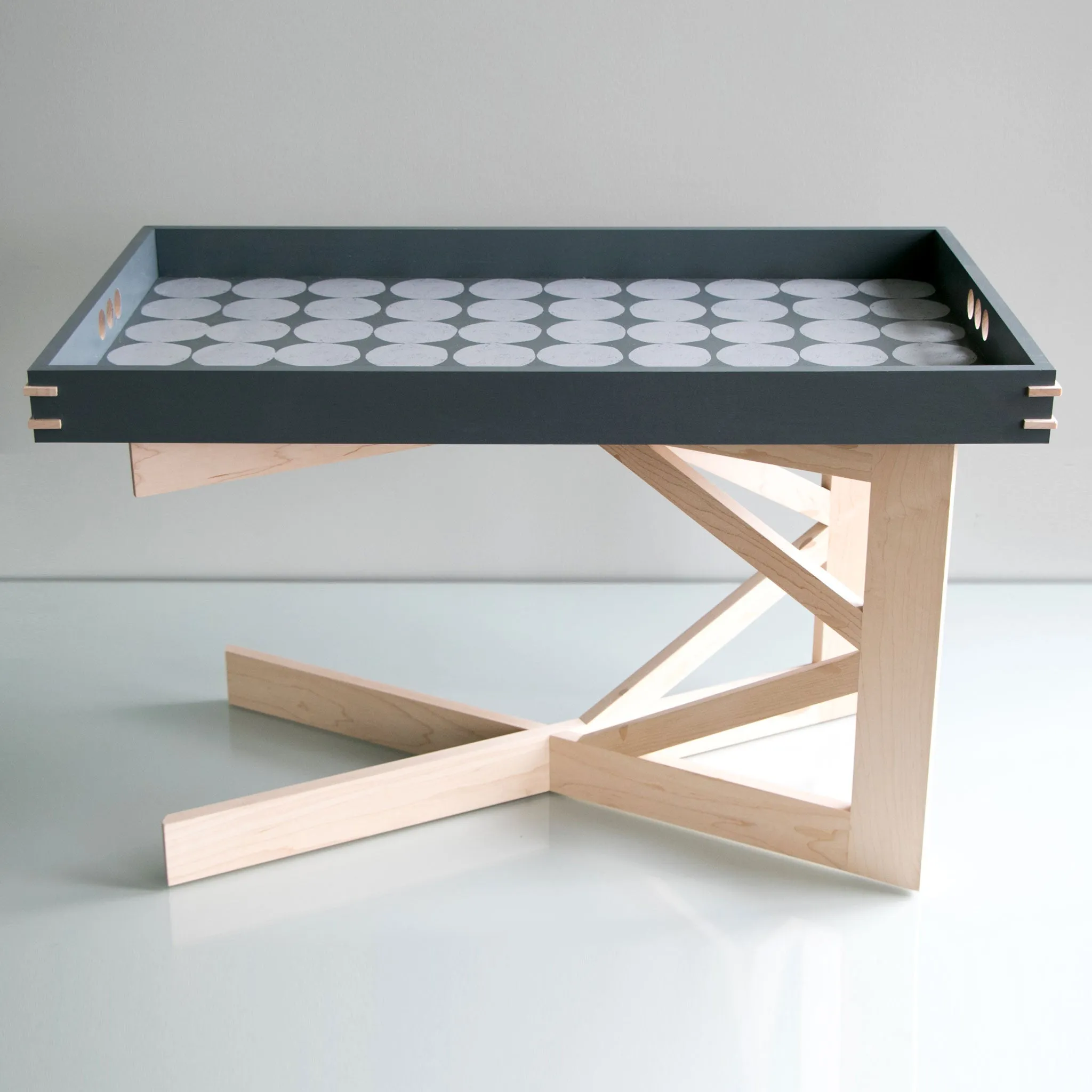 Tray stand | large maple handmade USA