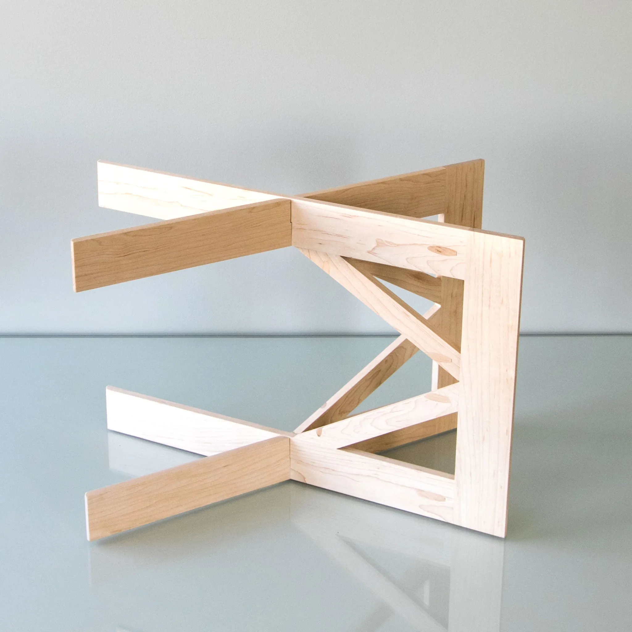 Tray stand | small maple handmade USA