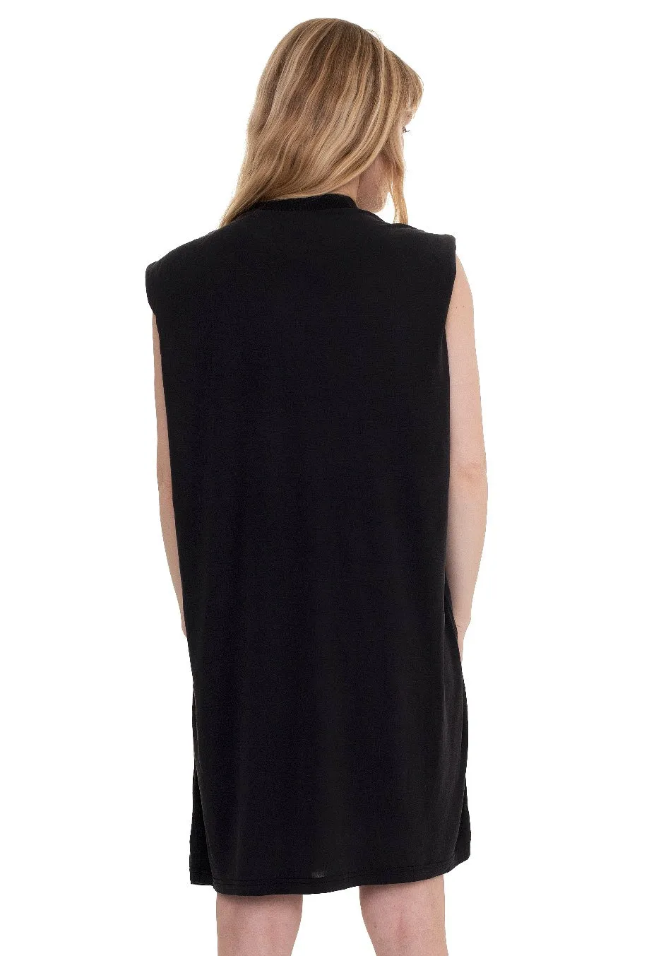 Urban Classics - Ladies Modal Padded Shoulder Tank Black - Dress