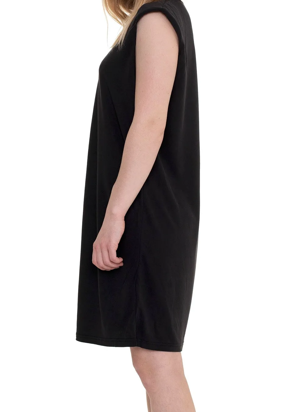 Urban Classics - Ladies Modal Padded Shoulder Tank Black - Dress