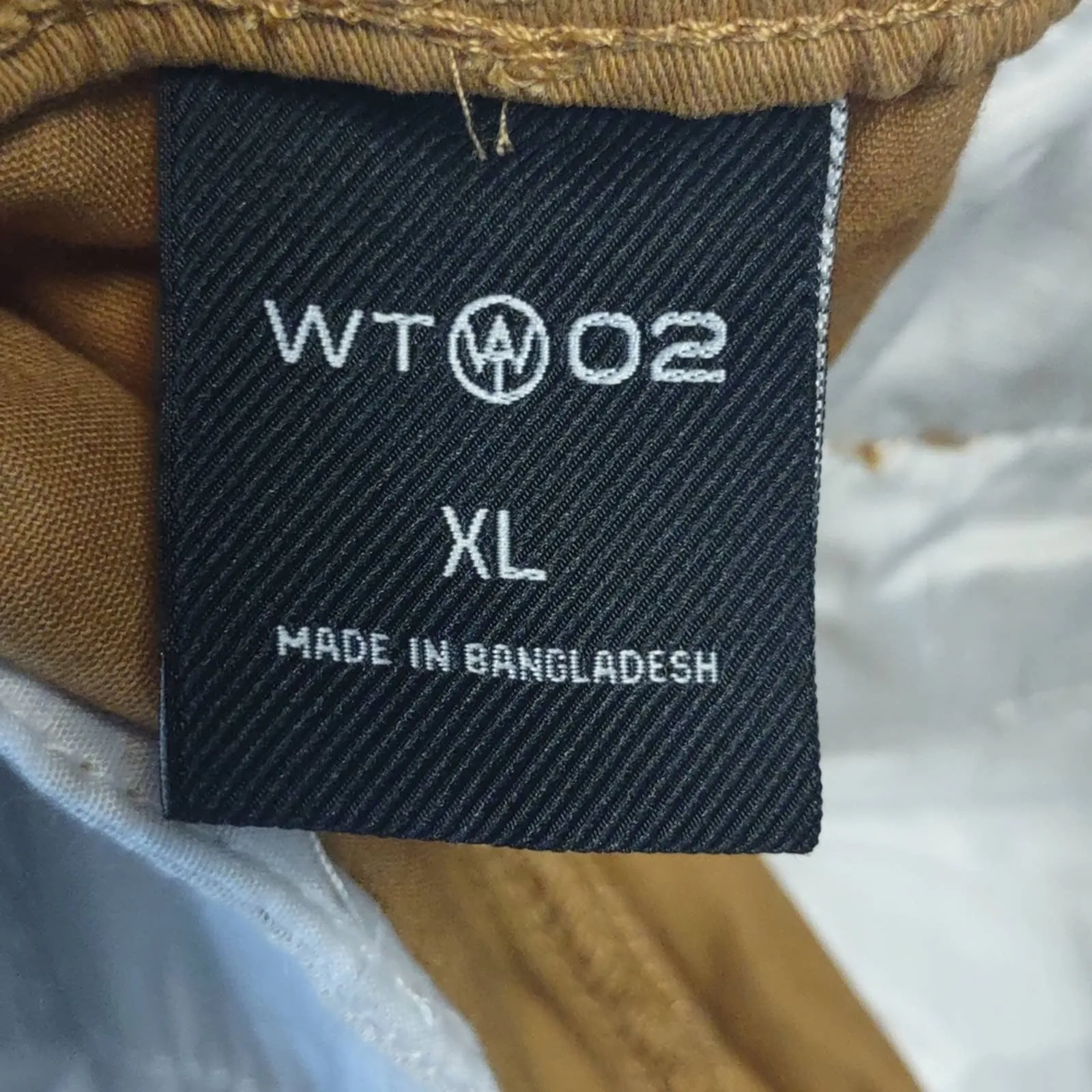 WT Mens Stretch and Twill Fabric Jogger Pant XL Tobacco